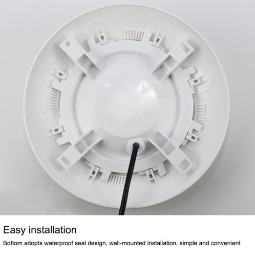Applique murale de piscine en plastique ABS 24W lumière sous-marine (blanc) SH405B1597-09