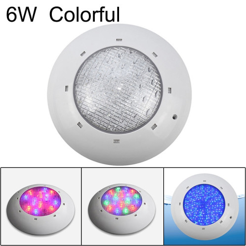 Applique murale de piscine en plastique ABS 6W lumière sous-marine (colorée) SH601A848-010