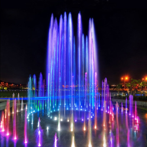 12W Paysage Coloré Couleur Change Bague LED Acier inoxydable Fontaine sous-marine Lumière (colorée) SH303A397-08