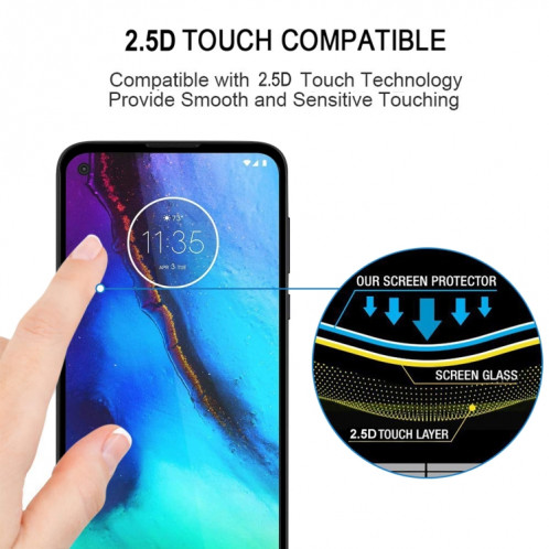 PRODUCTEUR DE COUVERTURE DE CLEVER PROTECTEUR DE PROTECTEUR DE PRODUCTEUR DE VERRE TRENDÉ POUR MOTOROLA MOTO G POWER 2022 SH430385-08
