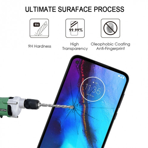PRODUCTEUR DE COUVERTURE DE CLEVER PROTECTEUR DE PROTECTEUR DE PRODUCTEUR DE VERRE TRENDÉ POUR MOTOROLA MOTO G POWER 2022 SH430385-08