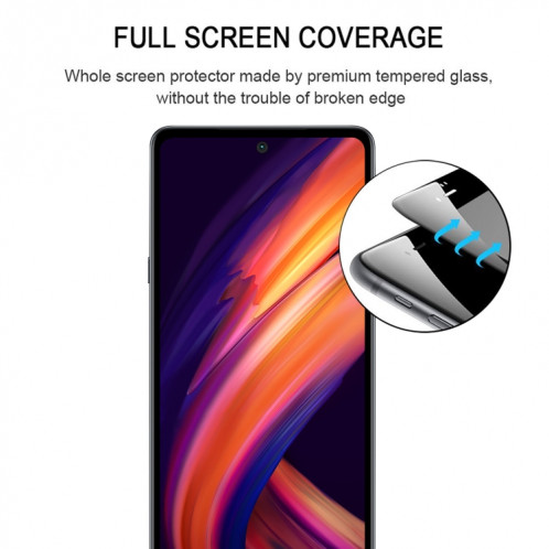 Film de verre trempé de protection d'écran de couverture de colle complète pour Motorola Edge S30 SH43051566-08