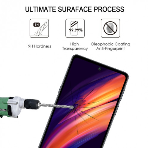 Film de verre trempé de protection d'écran de couverture de colle complète pour Motorola Edge S30 SH43051566-08