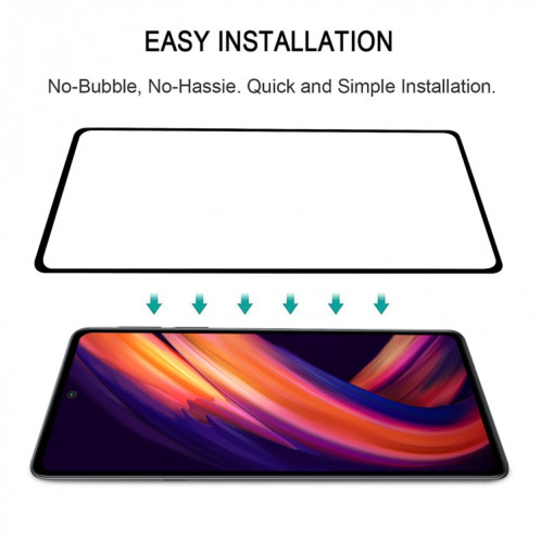 Film de verre trempé de protection d'écran de couverture de colle complète pour Motorola Edge S30 SH43051566-08