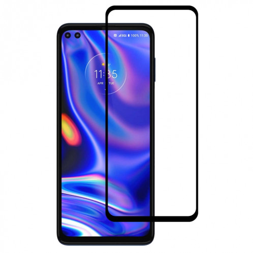 Film de verre trempé de pochette de couverture de colle pour Motorola One 5G UW SH4306712-08