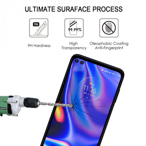 Film de verre trempé de pochette de couverture de colle pour Motorola One 5G UW SH4306712-08