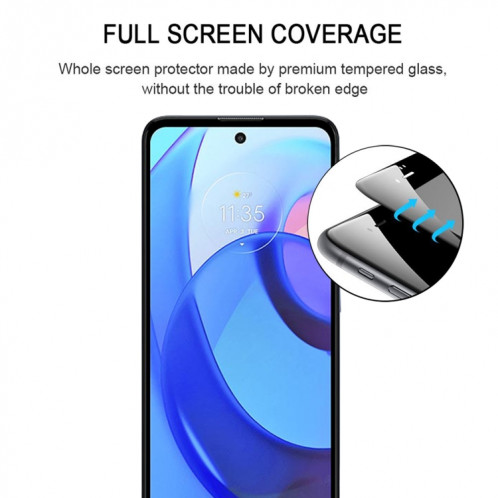25 PCS Plein Glue Cover Screen Protector Film de verre trempé pour Motorola Moto E30 SH4504615-07