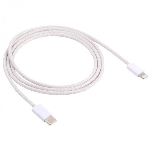 SDC-20W PD Chargeur de voyage USB-C / TYPE-C + 1M 12W USB-C / TYPE-C à 8 broches Set de câble de données, (Blanc) SH401D675-07