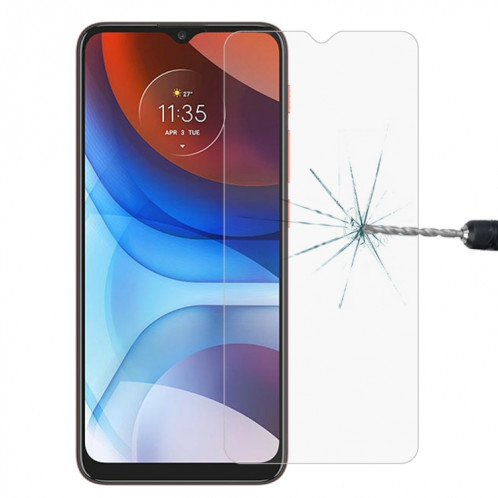 Film de verre trempé de 0,26 mm 9H 2.5D pour la puissance Motorola Moto E7i SD67011417-08