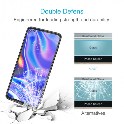 Film de verre trempé de 0,26 mm 9H 2.5D pour Motorola One 5G UW SD67051183-08