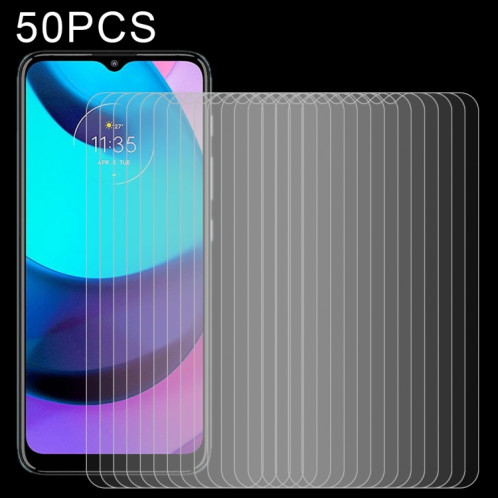 Film de verre trempé de 50 pcs 0.26mm 9H 2.5D pour Motorola Moto E20 SH95031003-07