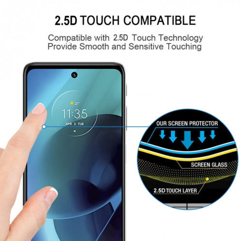 PRODUCTEUR DE COUVERTURE DE CLEVER PROTECTEUR DU PRODUCTEUR DE VERRE TRÈPÉE POUR MOTOROLA MOTO G51 5G SH32041910-08