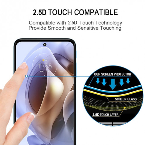 Film de protection d'écran en verre trempé pour Motorola Moto G31 / Moto G53 / Moto G53 Inde SH3205724-08