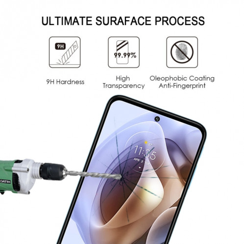 Film de protection d'écran en verre trempé pour Motorola Moto G31 / Moto G53 / Moto G53 Inde SH3205724-08