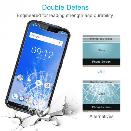 10 pcs 0.26mm 9h 2.5d film de verre trempé pour l'armure Ulefone 5 / 5S SH51061304-08