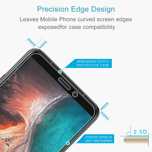 Film de verre trempé de 0,26 mm 9H 2.5D pour Ulefone P6000 Plus SD6519149-08