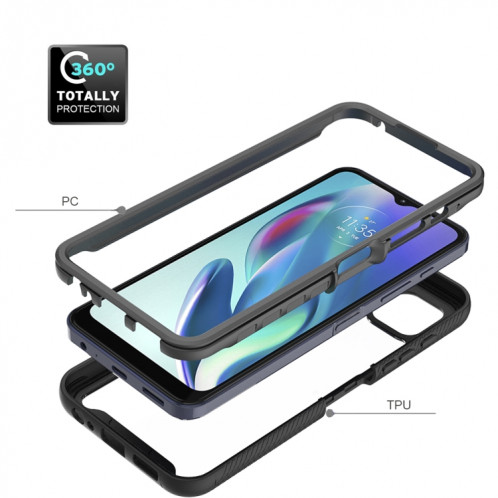 Pour Motorola Moto G50 5G Starry Sky School Color Series Coque PC + TPU (Noir) SH204A226-07