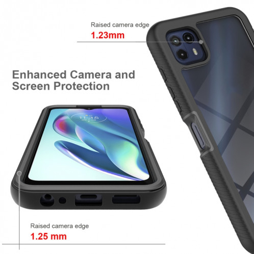Pour Motorola Moto G50 5G Starry Sky School Color Series Coque PC + TPU (Noir) SH204A226-07