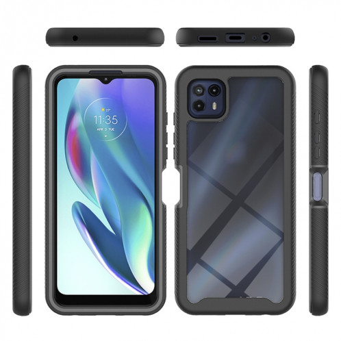 Pour Motorola Moto G50 5G Starry Sky School Color Series Coque PC + TPU (Noir) SH204A226-07