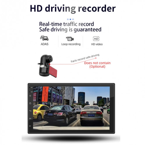 S-072A 7 pouces IPS Car Player Android Joueur GPS Navigation Bluetooth Touch Radio, Support Mirror Link & FM & WiFi et contrôle du volant SH33161191-09