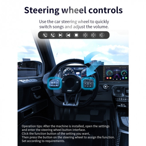 S-072A 7 pouces IPS Car Player Android Joueur GPS Navigation Bluetooth Touch Radio, Support Mirror Link & FM & WiFi et contrôle du volant SH33161191-09