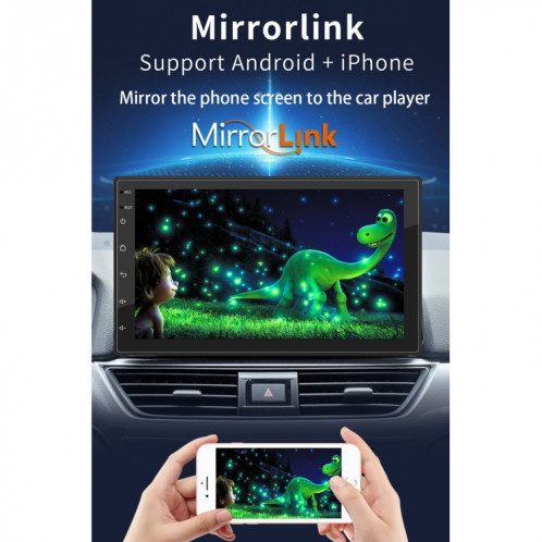 S-072A 7 pouces IPS Car Player Android Joueur GPS Navigation Bluetooth Touch Radio, Support Mirror Link & FM & WiFi et contrôle du volant SH33161191-09