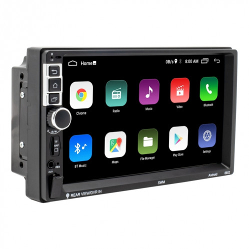 S-8802C 7 pouces IPS Car Player Android Player GPS Navigation Bluetooth Touch Radio FM, Miroir Support Link & FM & WiFi et Contrôle du volant SH3320799-011