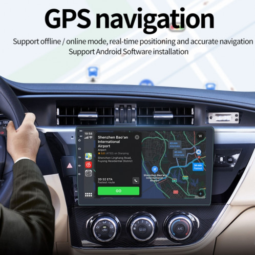 S-9090 9 pouces HD Voyage HD Android Player GPS Navigation Bluetooth Touch Radio, Support Miroir Link & FM & WiFi et contrôle de volant, Style: Version standard SH25011028-011
