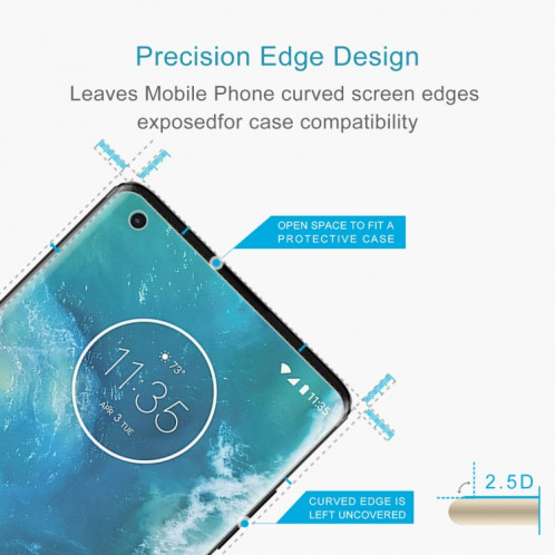 10 PCS 0.26mm 9h 2.5D Film de verre trempé pour Motorola Edge Lite SH9312876-06
