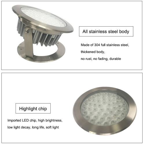 18W Square Park Landscape LED Lumière de piscine sous-marine (lumière blanche chaude) SH005A1921-08