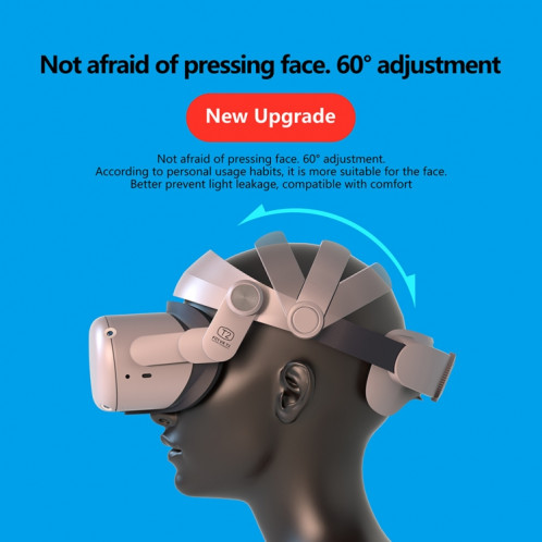 FIITVR T2 Réglable Bandeau de tête de casque VR pour Oculus Q2 SH34011811-09