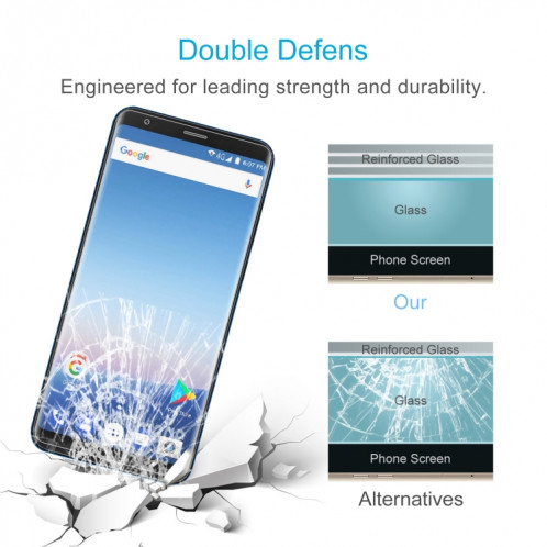 10 PCS 0.26mm Film de verre trempé de 9h 2.5D pour Ulefone Mix 2 SH18111966-06