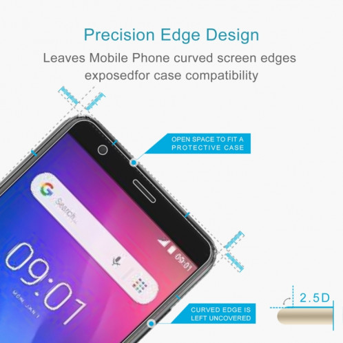 10 pcs 0.26mm 9h 2.5d film de verre trempé pour Ulefone S1 SH1816156-06