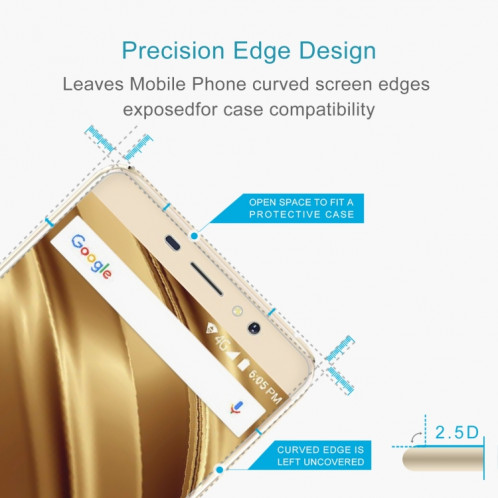 50 pcs 0.26mm 9h 2.5d film de verre trempé pour Ulefone S8 Pro SH31181131-06