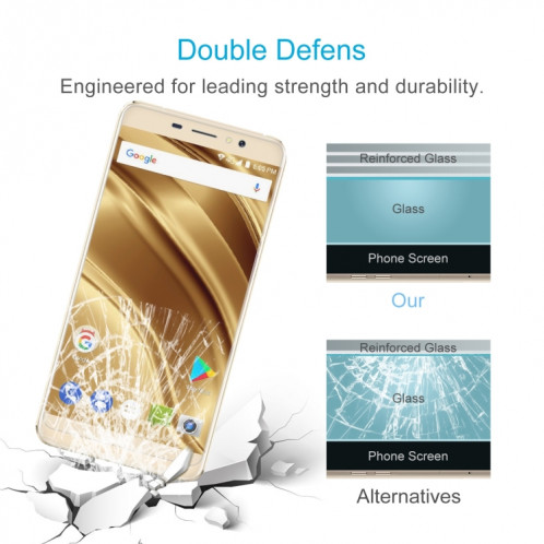 50 pcs 0.26mm 9h 2.5d film de verre trempé pour Ulefone S8 Pro SH31181131-06