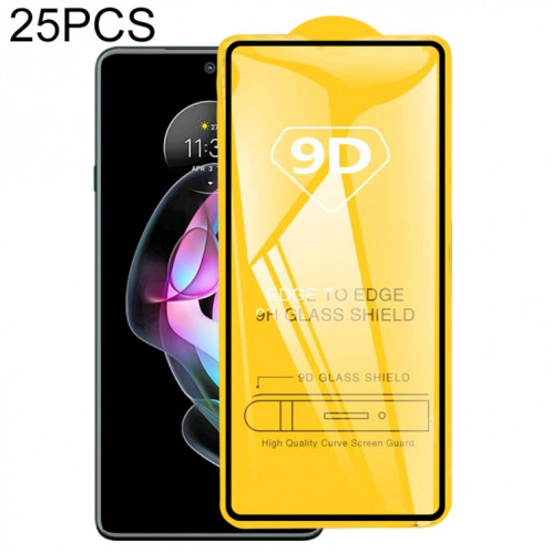 25 pcs 9D Colle Colle Screen Verre Film de verre pour Motorola Edge 20 / Edge 20 PRO / 20 Fusion / Edge 20 Lite SH4503726-07