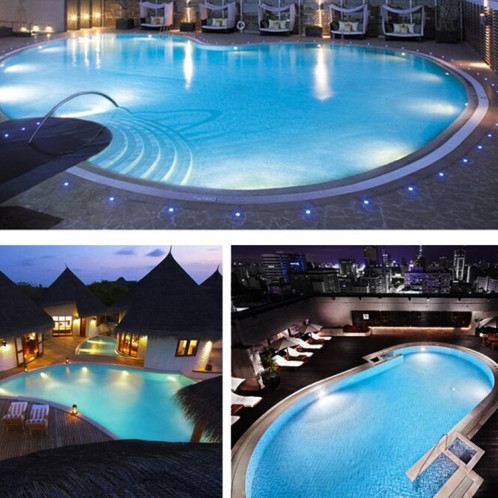 Ampoule de piscine à LED en plastique ABS sous-marine, couleur de la lumière: lumière blanche chaude (45 W) SH701C822-09