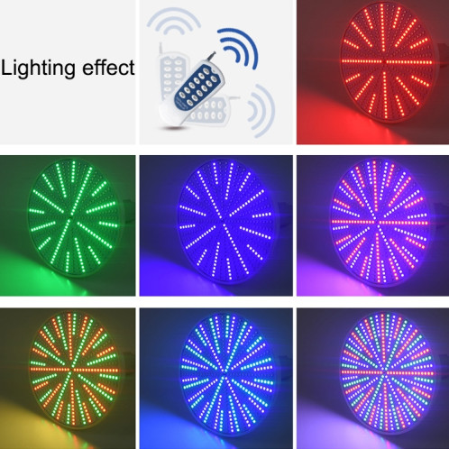 Ampoule de piscine à LED en plastique ABS, lumière sous-marine, couleur de la lumière: télécommande colorée +12 boutons (25W) SH704A1564-011