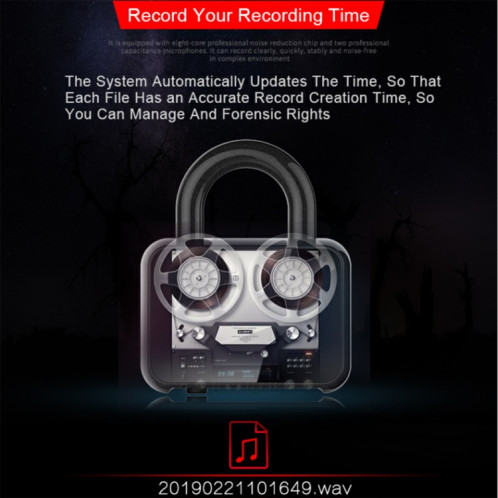 Enregistreur vocal de réduction du bruit HD intelligent Q11, capacité: 32GB (noir) SH104A1043-011