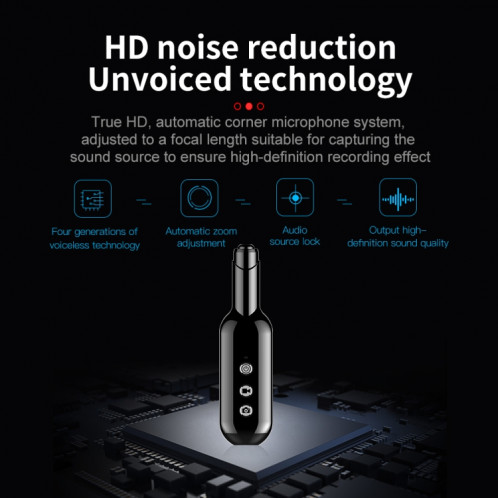 Enregistreur vocal de réduction de bruit Smart Smart Smart haute définition, capacité: 16 Go (noir) SH603A1842-08