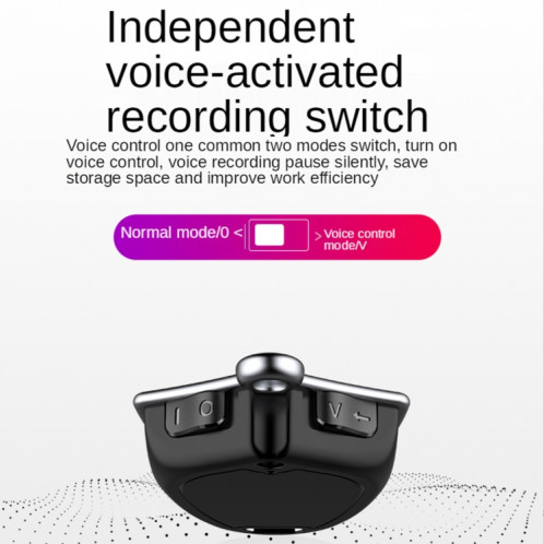 Q4 Cross Cross Pattern Ai Intelligent Haute Définition Contrôle vocal Contrôle vocal U Disk Recorder Lecteur MP3, Capacité: 16 Go SH7403833-08