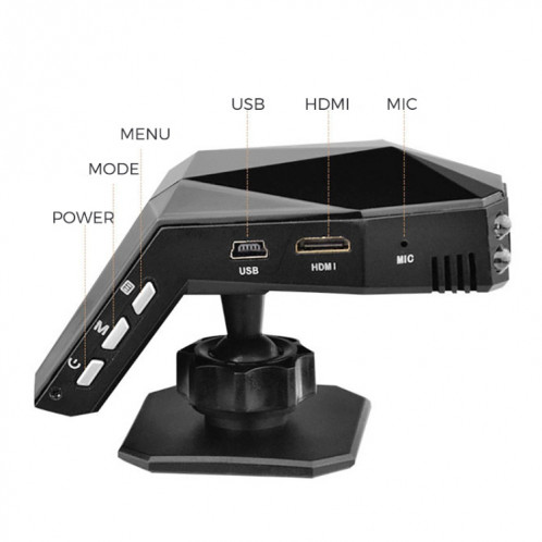 2 pouces HD Single Lens 1080P Pas de vision nocturne lumineuse enregistreur de conduite cachée avec aromathérapie, mémoire de carte SD: sans SH150149-08