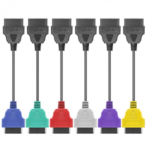 Bundle de câble d'adaptateur de numérisation en écu OBD 6 couleurs pour FIAT SH3625210-04
