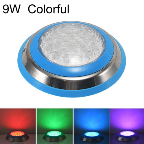 Lumière sous-marine de paysage de lumière de piscine murale en acier inoxydable à LED 9W (lumière colorée) SH702A1492-09
