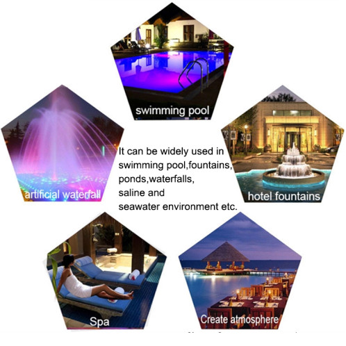 Lumière sous-marine de paysage de lumière de piscine murale d'acier inoxydable de 36W LED (lumière colorée) SH707A1043-09