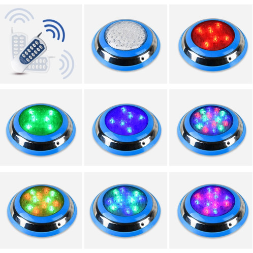 Lumière sous-marine de paysage de lumière de piscine murale en acier inoxydable LED 6W (lumière colorée + télécommande) SH801A241-010
