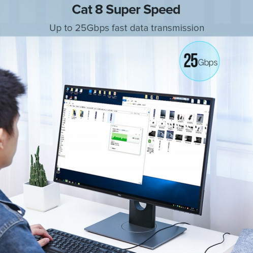 Câble LAN réseau Ethernet UGREEN CAT8, longueur: 1,5 m SU70021785-012
