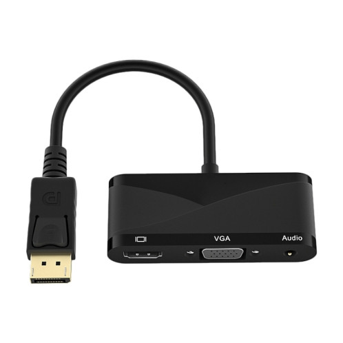 D45 3 en 1 HDMI to HDMI + VGA + 3.5 Câble de convertisseur audio (noir) SH001A1515-07