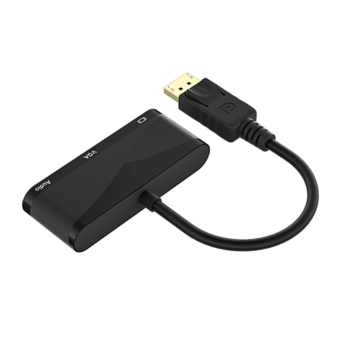D45 3 en 1 HDMI to HDMI + VGA + 3.5 Câble de convertisseur audio (noir) SH001A1515-07