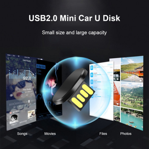 Interface USB Mini Metal U Disk, Capacité: 32 Go SH6802469-07
